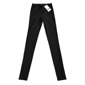 Zara Pinstripe Split Hem Leggings